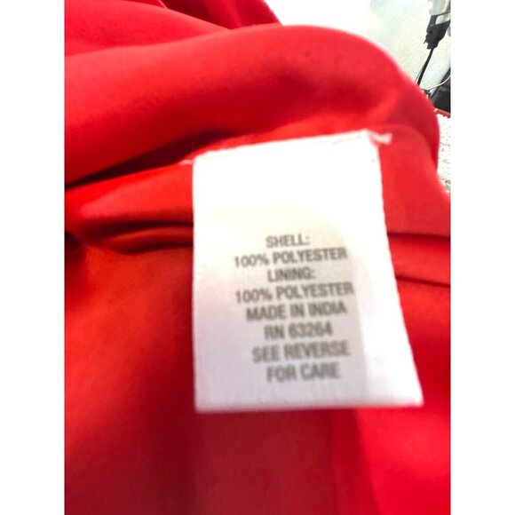 Dress Barn Womens Dress Party/Cocktail Lined Red Back Zip Size 18 NWOT - Picture 5 of 6